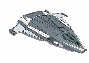 飞船完整详细设计SU(草图大师)模型