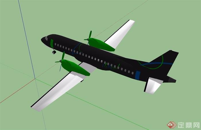 客运飞机详细设计su模型