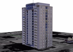 某多层住宅楼SU(草图大师)模型