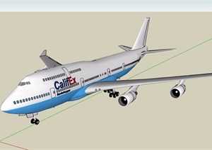 航空飞机详细设计SU(草图大师)模型