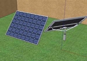 太阳能电板设计SU(草图大师)模型