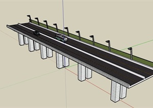 某交通桥梁详细建筑设计SU(草图大师)模型