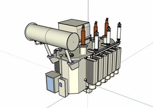 现代变压器设备素材设计SU(草图大师)模型