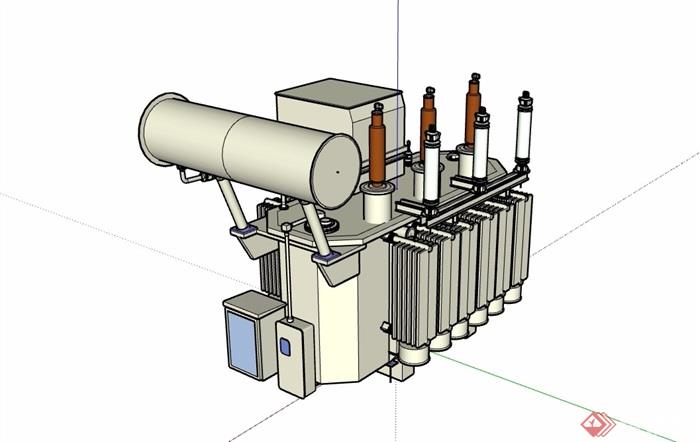现代变压器设备素材设计su模型