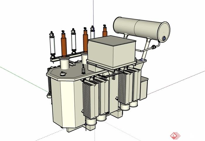 现代变压器设备素材设计su模型