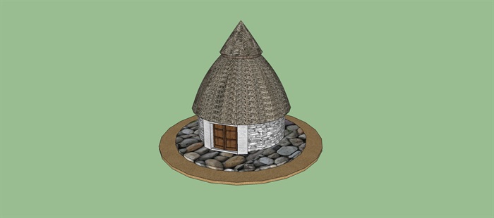 石头茅草屋(1)