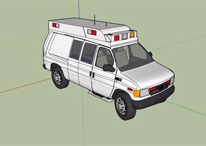 某救护汽车设计SU(草图大师)模型