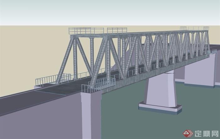 详细完整的交通码头设计su模型