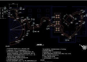 经典的多个水池设计cad施工图