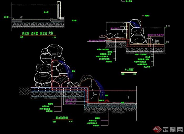 水池完整详细设计cad施工图