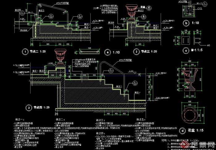 某完整详细的水池设计cad施工图