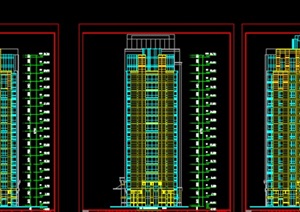 现代风格独栋建筑施工图