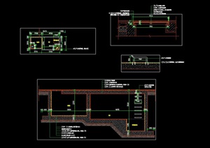 广场跳泉旱喷泵房泵坑做法施工图详图CAD