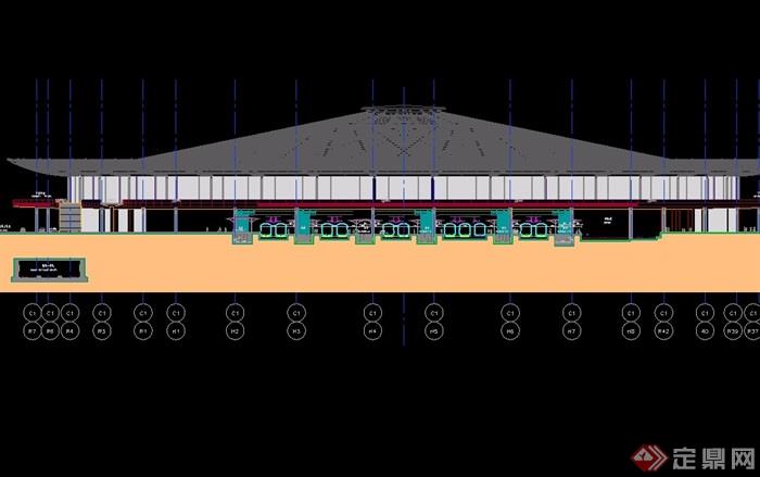 某火车站南站初步设计方案文本建筑设计cad图纸