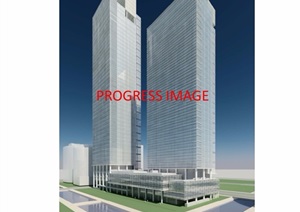 某现代国际财富广场商业办公建筑pdf方案