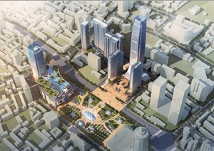 现代风格详细东方红广场项目总体概念规划pdf方案