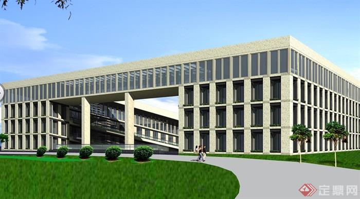 某阳信行政办公中心建筑设计cad、jpg方案