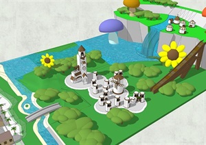 儿童游乐场公园广场景观设计参考