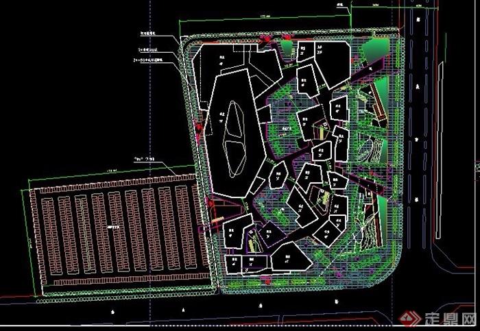某城市科技广场西侧地块规划设计（CAD+文本）