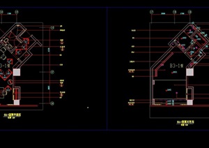 某现代风格样板间室内设计cad施工图