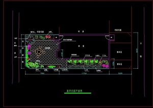 完整的某小区屋顶花园设计cad方案