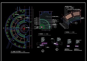 广场绿化详细设计CAD施工图