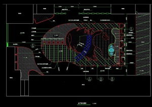 详细广场绿化设计CAD方案图