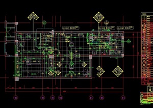 某现代风格详细的住宅户型示范单位室内cad施工图