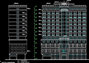 现代小高层酒店建筑设计方案图纸