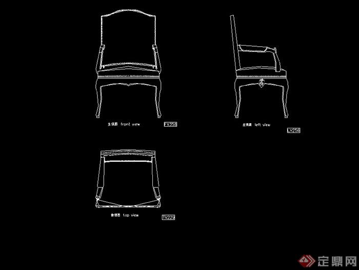 多种不同的椅子素材设计cad方案