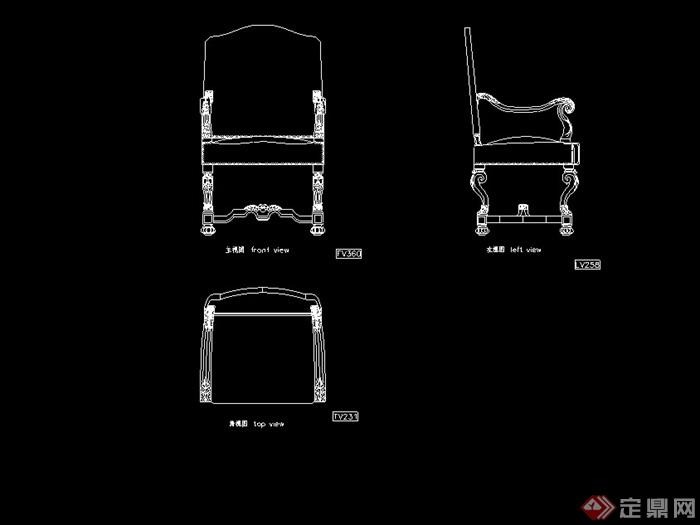 多种不同的椅子素材设计cad方案
