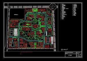 现代风格大学校园景观设计cad方案
