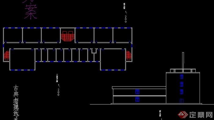 某小学四层教学楼建筑设计方案图