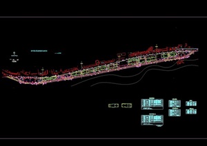 某市滨水港修建性详细规划cad方案图