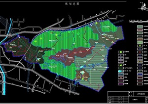 公园规划cad方案总图