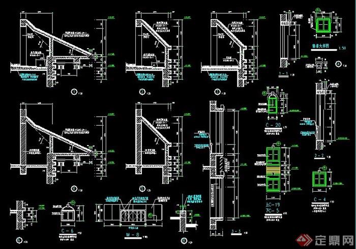 欧式风格6层会所建筑设计施工图