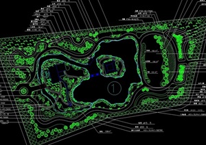 某公园规划种植设计cad方案图