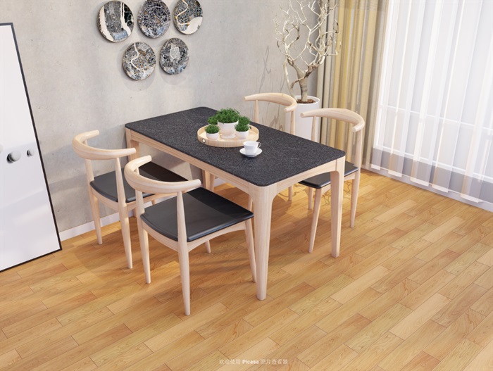 原木色餐桌椅(1)