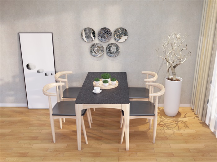 原木色餐桌椅(2)