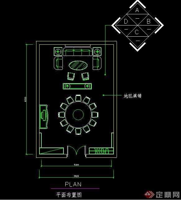 豪华包间平面图图片