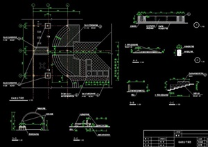 详细的花池组合设计cad施工图