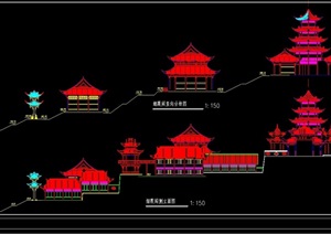 大型寺设计cad方案