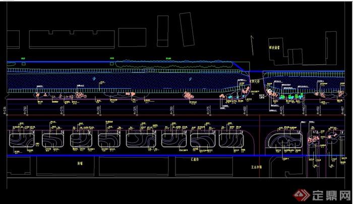 某城市道路B标段绿化cad方案图