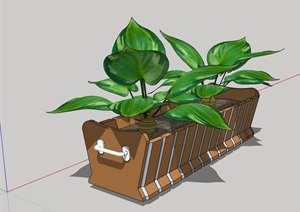 种植花箱设计SU(草图大师)模型