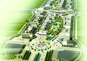 天津某商业购物中心规划设计平面及效果图