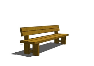 防腐木家具木椅木座凳公园椅45外观方案设计su模型[草图大师SU模型，原创]