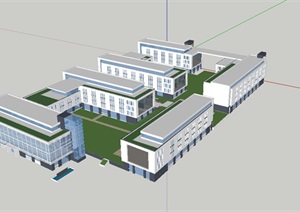 现代厂区办公园区规划生产厂房设计