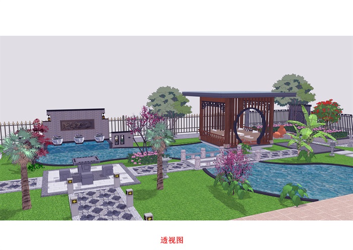现代中式庭院(3)