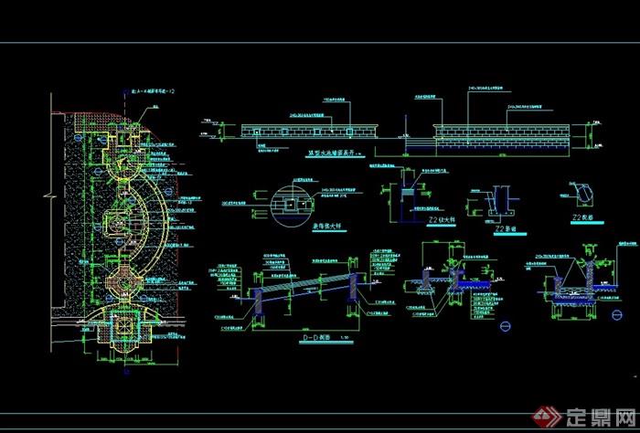 详细道路绿化全套cad施工图