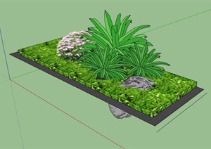 园林景观花坛花池设计SU(草图大师)模型